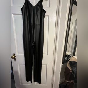 FashionNova Faux Leather Jumpsuit